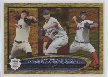 2012 Topps - [Base] - Gold Sparkle #92 - Active Leaders - Tim Lincecum, Chris Carpenter, Roy Oswalt