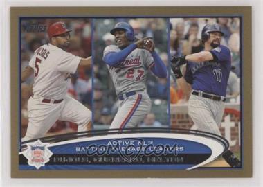 2012 Topps - [Base] - Gold #124 - Active Leaders - Albert Pujols, Vladimir Guerrero, Todd Helton /2012