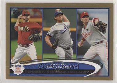 2012 Topps - [Base] - Gold #156 - League Leaders - Ian Kennedy, Clayton Kershaw, Roy Halladay /2012