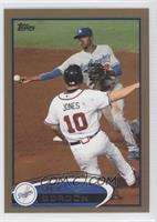 Dee Gordon (Chipper Jones Sliding) #/2,012