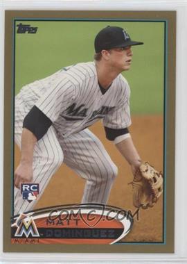 2012 Topps - [Base] - Gold #198 - Matt Dominguez /2012