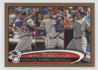 League Leaders - Miguel Cabrera, Michael Young, Adrian Gonzalez #/2,012