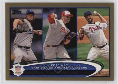 2012 Topps - [Base] - Gold #297 - League Leaders - Clayton Kershaw, Roy Halladay, Cliff Lee /2012