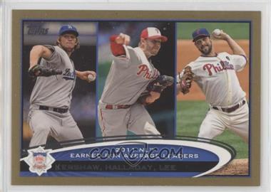 2012 Topps - [Base] - Gold #297 - League Leaders - Clayton Kershaw, Roy Halladay, Cliff Lee /2012