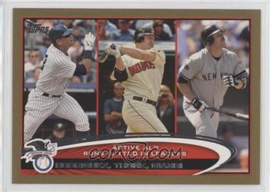 2012 Topps - [Base] - Gold #324 - Active Leaders - Alex Rodriguez, Jim Thome, Jason Giambi /2012