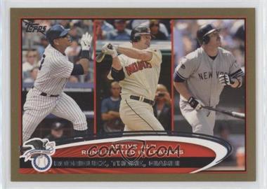 2012 Topps - [Base] - Gold #324 - Active Leaders - Alex Rodriguez, Jim Thome, Jason Giambi /2012