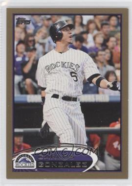 2012 Topps - [Base] - Gold #373 - Carlos Gonzalez /2012