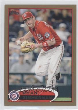 2012 Topps - [Base] - Gold #386 - Ryan Zimmerman /2012