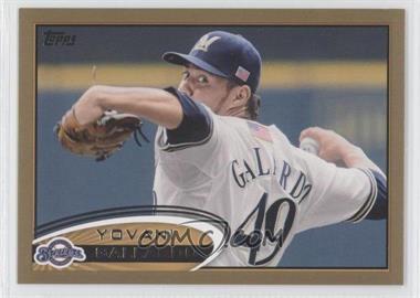 2012 Topps - [Base] - Gold #654 - Yovani Gallardo /2012