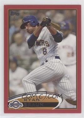 2012 Topps - [Base] - Target Red Border #1 - Ryan Braun