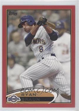 2012 Topps - [Base] - Target Red Border #1 - Ryan Braun