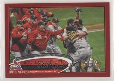 2012 Topps - [Base] - Target Red Border #233 - Postseason Highlights - St. Louis Cardinals Team