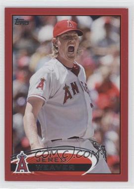 2012 Topps - [Base] - Target Red Border #250 - Jered Weaver