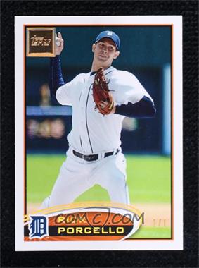 2012 Topps - [Base] - Truly Golden Embedded Gold #82 - Rick Porcello /1