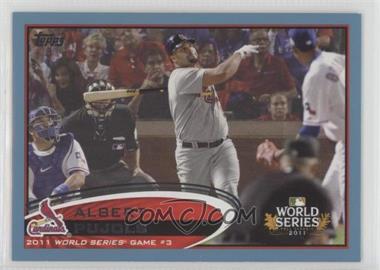 2012 Topps - [Base] - Wal-Mart Blue Border #108 - World Series - Albert Pujols