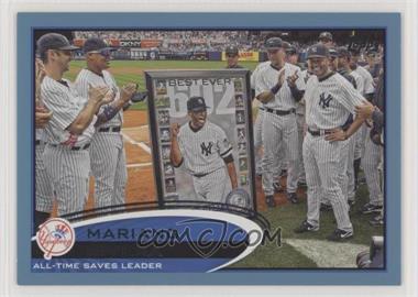 2012 Topps - [Base] - Wal-Mart Blue Border #109 - Season Highlights Checklist - Mariano Rivera