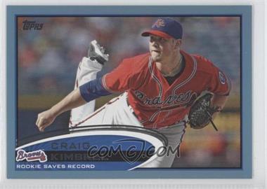 2012 Topps - [Base] - Wal-Mart Blue Border #113 - Season Highlights Checklist - Craig Kimbrel