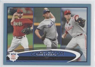 2012 Topps - [Base] - Wal-Mart Blue Border #156 - League Leaders - Ian Kennedy, Clayton Kershaw, Roy Halladay