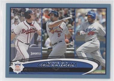 2012 Topps - [Base] - Wal-Mart Blue Border #192 - Active Leaders - Chipper Jones, Albert Pujols, Andruw Jones