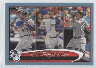 2012 Topps - [Base] - Wal-Mart Blue Border #239 - League Leaders - Miguel Cabrera, Michael Young, Adrian Gonzalez