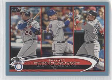 2012 Topps - [Base] - Wal-Mart Blue Border #239 - League Leaders - Miguel Cabrera, Michael Young, Adrian Gonzalez