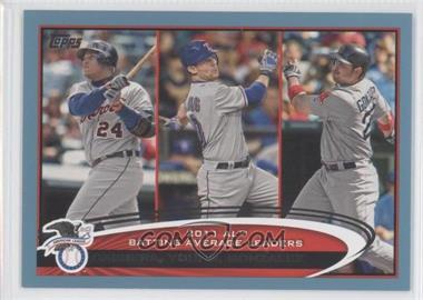 2012 Topps - [Base] - Wal-Mart Blue Border #239 - League Leaders - Miguel Cabrera, Michael Young, Adrian Gonzalez