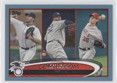 2012 Topps - [Base] - Wal-Mart Blue Border #319 - League Leaders - Justin Verlander, C.C. Sabathia, Jered Weaver