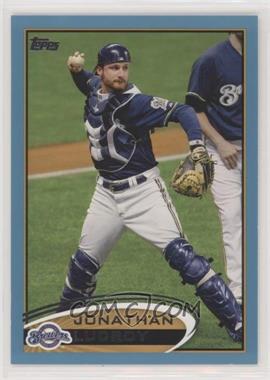 2012 Topps - [Base] - Wal-Mart Blue Border #395.1 - Jonathan Lucroy