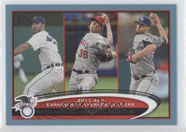 2012 Topps - [Base] - Wal-Mart Blue Border #52 - League Leaders - Justin Verlander, Jered Weaver, James Shields