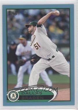 2012 Topps - [Base] - Wal-Mart Blue Border #577 - Dallas Braden