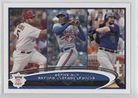 Active Leaders - Albert Pujols, Vladimir Guerrero, Todd Helton