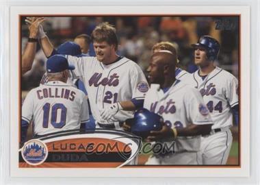 2012 Topps - [Base] #128.2 - Factory Set Corrected Stat Line - Lucas Duda ("2B" Present, Slugging Percentage Represented as "SLG")