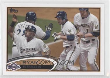 2012 Topps - [Base] #1.3 - Image Variation - Ryan Braun (With Teammates)