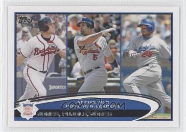 2012 Topps - [Base] #192 - Active Leaders - Chipper Jones, Albert Pujols, Andruw Jones