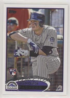 2012 Topps - [Base] #219.1 - Jordan Pacheco (Stat Line Error - "3B" Triples Printed Twice, Slugging Percentage Represented as "SP")