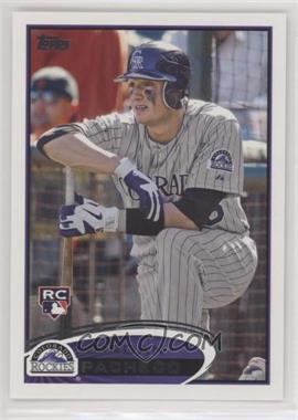 2012 Topps - [Base] #219.1 - Jordan Pacheco (Stat Line Error - "3B" Triples Printed Twice, Slugging Percentage Represented as "SP")