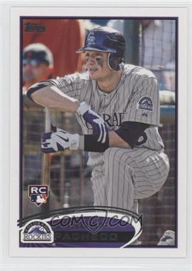 2012 Topps - [Base] #219.1 - Jordan Pacheco (Stat Line Error - "3B" Triples Printed Twice, Slugging Percentage Represented as "SP")