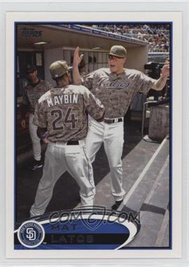 2012 Topps - [Base] #256.3 - Image Variation - Mat Latos (In Dugout)