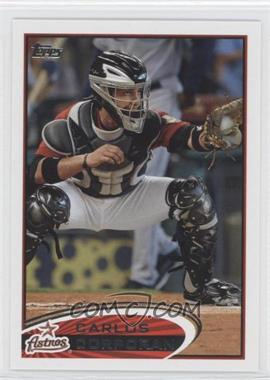 2012 Topps - [Base] #266.1 - Carlos Corporan (Stat Line Error - "3B" Triples Printed Twice, Slugging Percentage Represented as "SP")