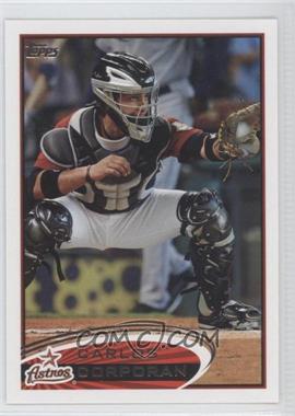 2012 Topps - [Base] #266.1 - Carlos Corporan (Stat Line Error - "3B" Triples Printed Twice, Slugging Percentage Represented as "SP")