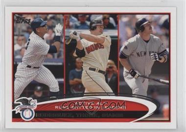 2012 Topps - [Base] #324 - Active Leaders - Alex Rodriguez, Jim Thome, Jason Giambi