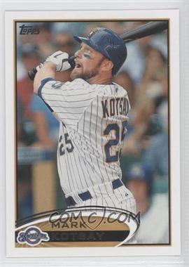 2012 Topps - [Base] #327.1 - Mark Kotsay (Stat Line Error - "3B" Triples Printed Twice, Slugging Percentage Represented as "SP")