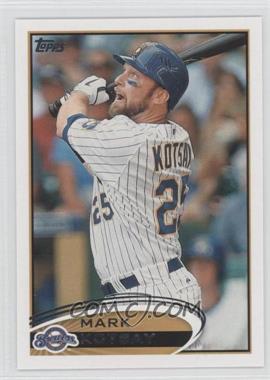 2012 Topps - [Base] #327.1 - Mark Kotsay (Stat Line Error - "3B" Triples Printed Twice, Slugging Percentage Represented as "SP")