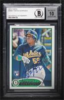 Yoenis Cespedes (Green Uniform) [BAS BGS Authentic]