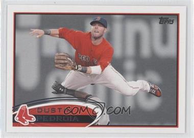 2012 Topps - [Base] #540.1 - Dustin Pedroia (Mid-Air)