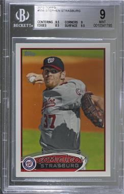 2012 Topps - [Base] #556 - Stephen Strasburg [BGS 9 MINT]