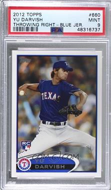 2012 Topps - [Base] #660.1 - Yu Darvish (Dark Blue Uniform) [PSA 9 MINT]