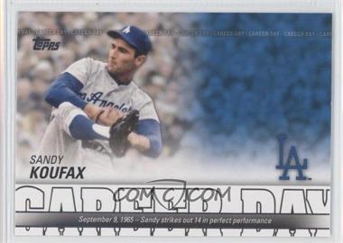 2012 Topps - Career Day #CD-5 - Sandy Koufax