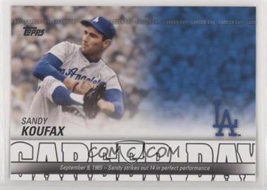 2012 Topps - Career Day #CD-5 - Sandy Koufax