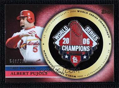 2012 Topps - Gold Commemorative Pin Card #GCP-AP - Albert Pujols /736